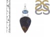 Azurite Druzy/Kyanite Pendant-SP AZR-1-123