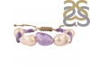 Pearl / Amethyst Beaded Bracelet BDD-11-114