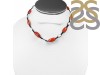 Carnelian/Pearl Beaded Necklace BDD-12-1623