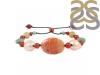 Mexican Agate / Carnelian / Pearl / Prehnite Beaded Bracelet BDD-11-69