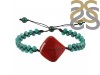 Carnelian / Green Onyx Beaded Bracelet BDD-11-70