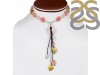 Rose Quartz/Cherry Agate Beaded Necklace BDD-12-1624