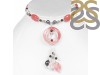 Cherry Agate/Pearl/Crystal Beaded  Jewelry Set BDD-12-1638