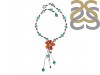 Carnelian/Turquoise Beaded Necklace BDD-12-1659