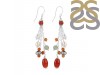 Red Agate Beaded Earring BDD-3-117
