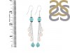 Stabilized  Turquoise Beaded Earring BDD-3-123