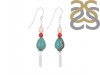 Turquoise / Pearl / Red Coral Beaded Earring BDD-3-173
