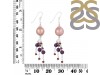 Pearl / Garnet / Amethyst Beaded Earring BDD-3-176