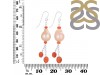 Carnelian / Pearl Beaded Earring BDD-3-181