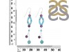 Amethyst / Turquoise Beaded Earring BDD-3-188
