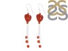 Red Agate Beaded Earring BDD-3-28