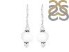 White Glass Beaded Earring BDD-3-33