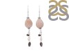 Peach Quartz/SmokyBeaded Earring-2E BDD-3-42