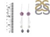 Fluorite /Prehnite/Rose Quartz/PearlBeaded Earring-2E BDD-3-58