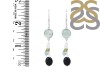 Fluorite /Peridot/Black OnyxBeaded Earring-2E BDD-3-59