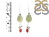 Green Jasper/Red Onyx Beaded Earring-2E BDD-3-63