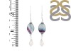 Fluorite /PearlBeaded Earring-2E BDD-3-68