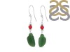 Green Jasper/SunstoneBeaded Earring-2E BDD-3-74
