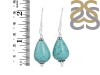 Stabilized Turquoise/Beaded Earring BDD-3-76