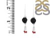 Lava/CoralBeaded Earring-2E BDD-3-82