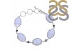 Blue Lace Agate/Iolite Bracelet-BSL BLA-11-6