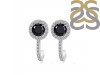 Black Tourmaline & White Topaz Stud Earring BLS-RDE-1264.