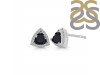 Black Tourmaline & White Topaz Stud Earring BLS-RDE-1269.