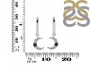Black Tourmaline & White Topaz Hoop Earring BLS-RDE-1471.