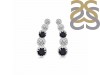 Black Tourmaline & White Topaz Stud Earring BLS-RDE-1472.