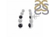 Black Tourmaline & White Topaz Stud Earring BLS-RDE-1472.