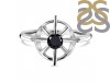 Black Tourmaline Dharma Wheel Ring BLS-RDR-2147.