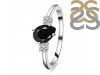Black Tourmaline & White Topaz Ring BLS-RDR-2285.