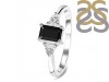 Black Tourmaline & White Topaz Ring BLS-RDR-2397.