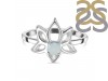 Blue Chalcedony Lotus Ring BLX-RDR-2168.