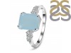 Blue Chalcedony & White Topaz Ring BLX-RDR-2215.