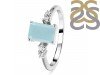 Blue Chalcedony & White Topaz Ring BLX-RR-139.