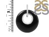 Black Onyx Donut Pendant-SP BOX-1-156