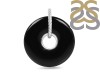 Black Onyx Donut Pendant-SP BOX-1-166