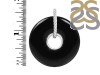 Black Onyx Donut Pendant-SP BOX-1-166