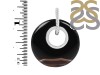 Black Onyx Donut Pendant-SP BOX-1-168