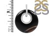 Black Onyx Donut Pendant-SP BOX-1-173
