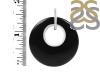 Black Onyx Donut Pendant-SP BOX-1-174