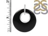 Black Onyx Donut Pendant-SP BOX-1-216