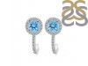 Blue Topaz & White Topaz Stud Earring BTZ-RDE-1264.