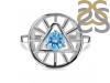Blue Topaz Illuminati Ring BTZ-RDR-2158.