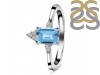 Blue Topaz & White Topaz Ring BTZ-RDR-2194.