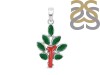 Red Coral/Green Onyx Pendant-2SP COR-1-139