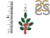 Red Coral/Green Onyx Pendant-2SP COR-1-139