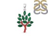Red Coral/Green Onyx Pendant-2SP COR-1-155