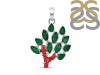 Red Coral/Green Onyx Pendant-2SP COR-1-157